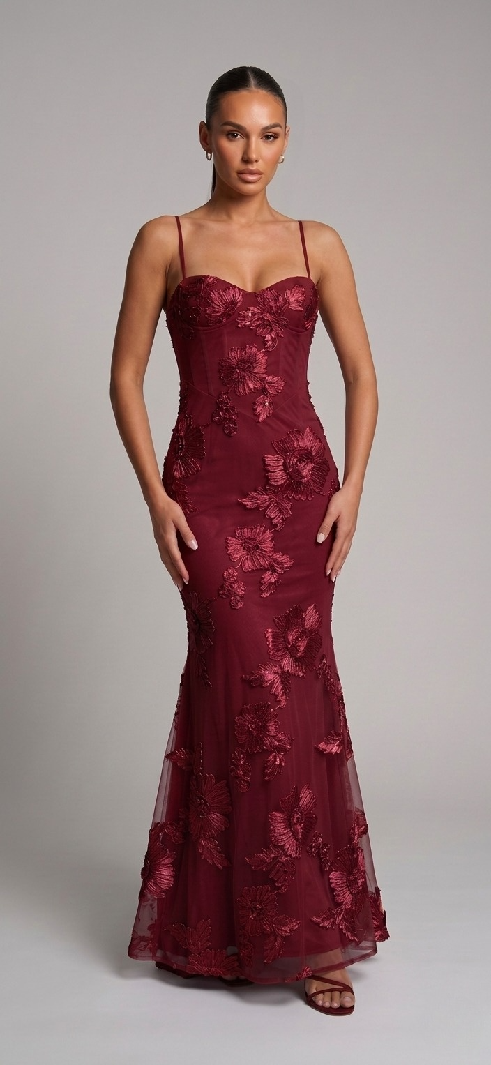Luxury Floral Maxi Dress