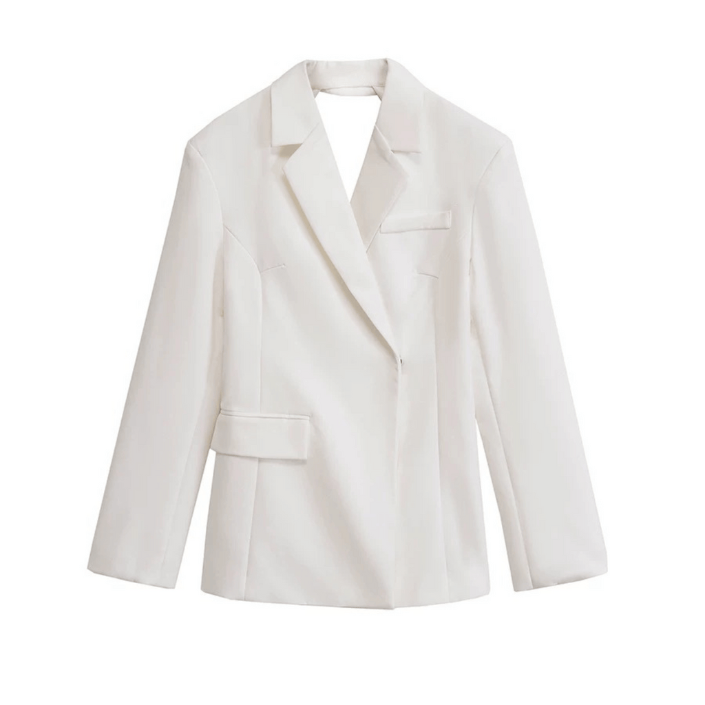 Rückenfreies Blazer-Top