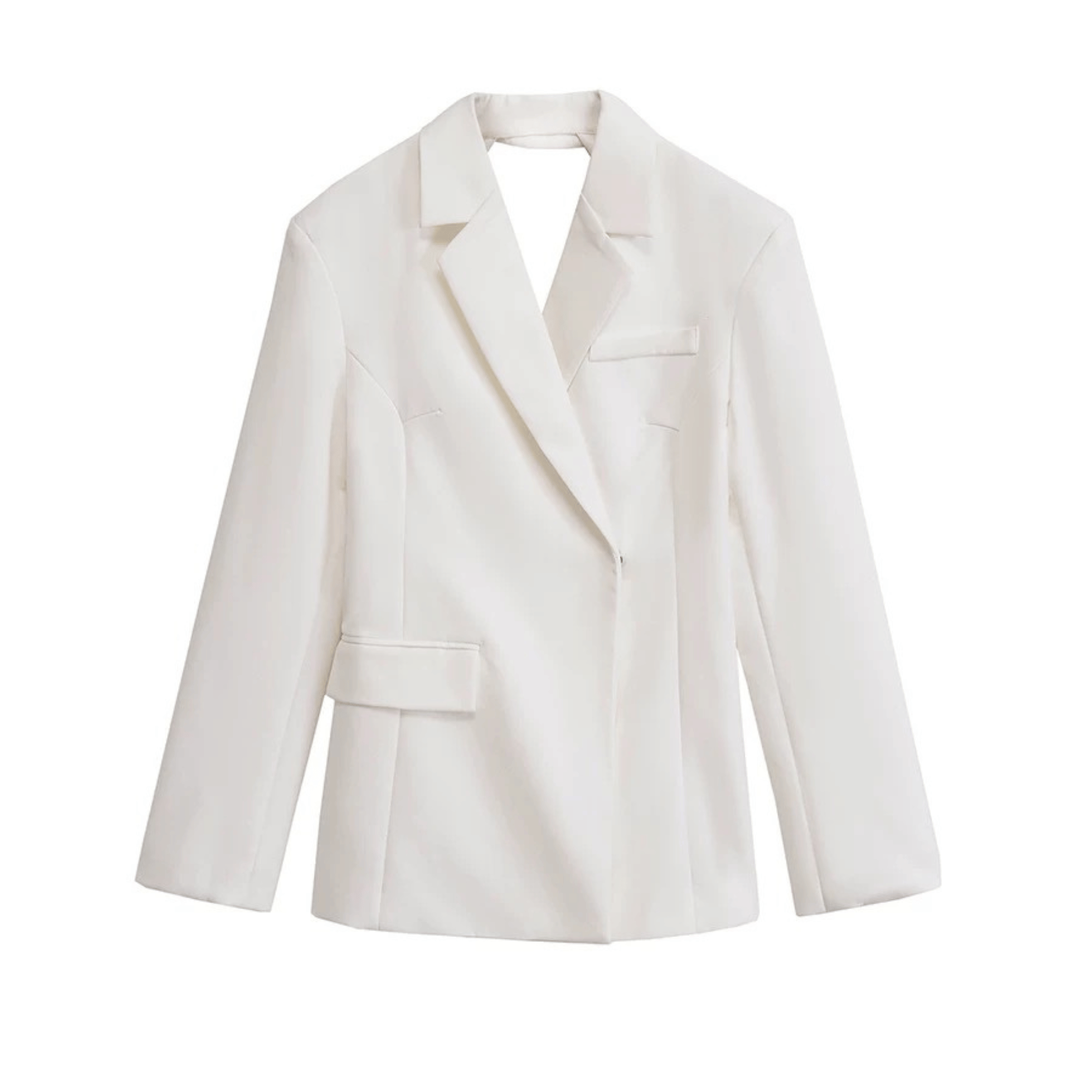 Rückenfreies Blazer-Top