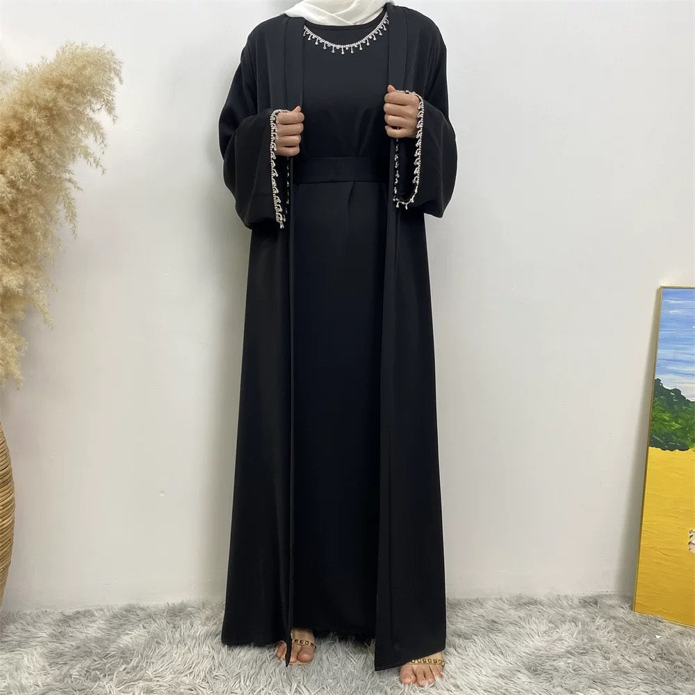 Klassische Abaya mit Glitzer