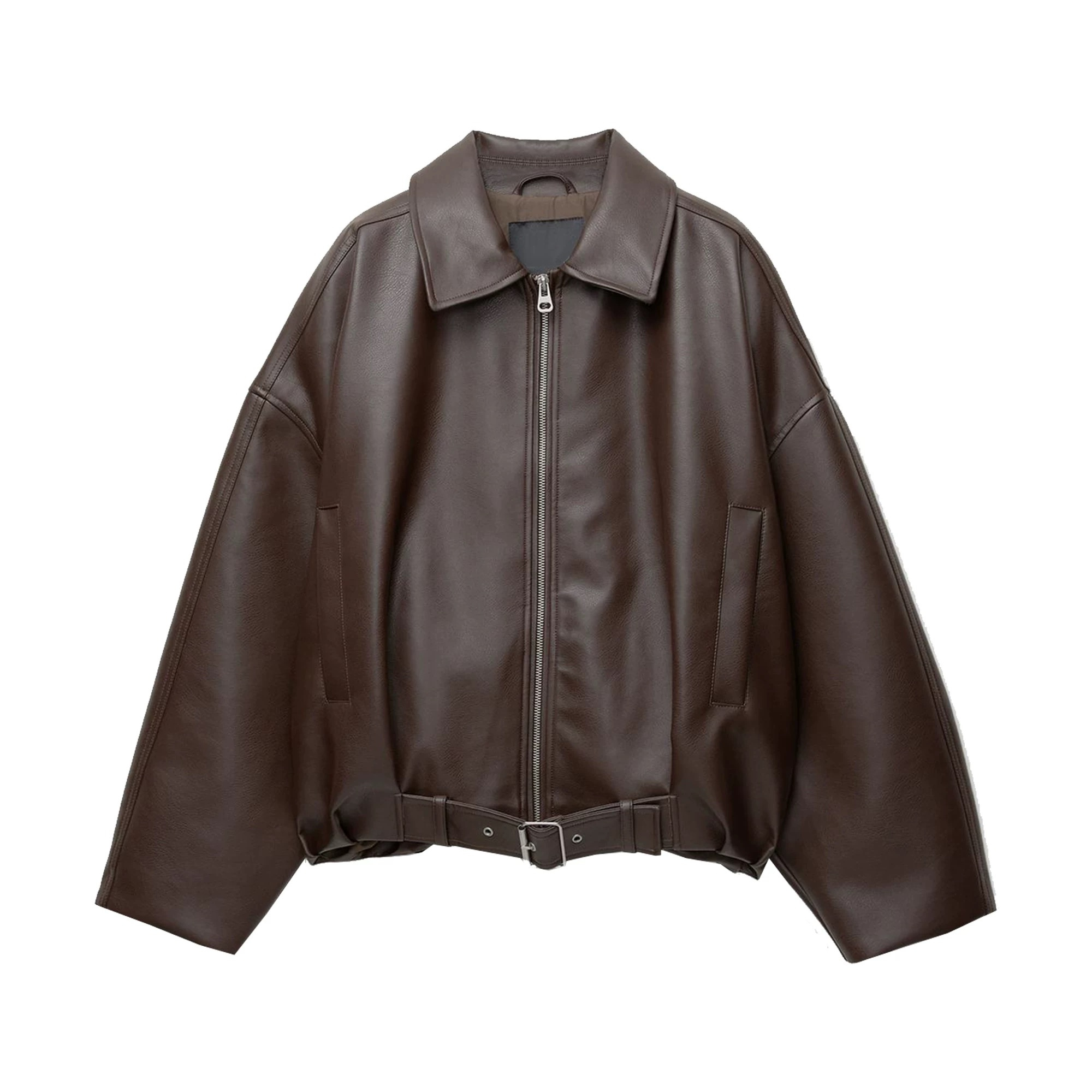 Lässige Lederjacke