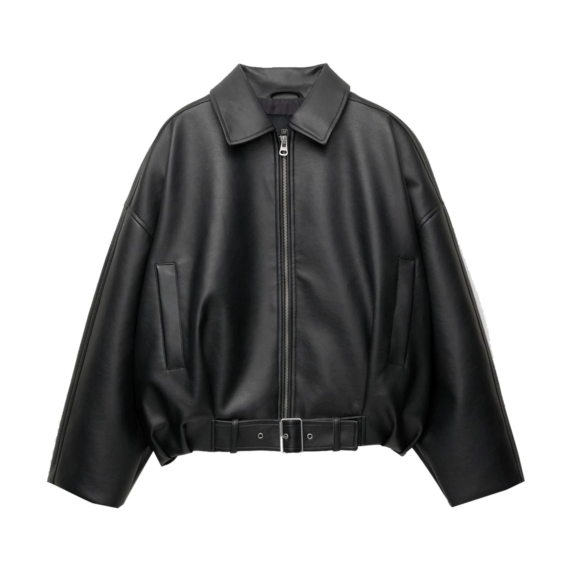 Lässige Lederjacke