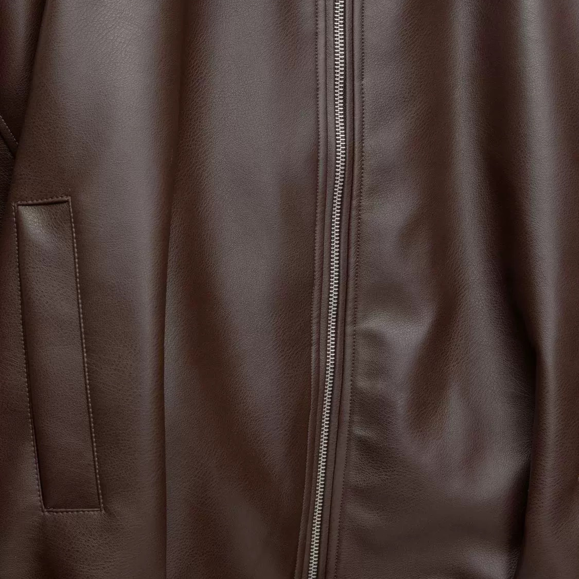 Lässige Lederjacke