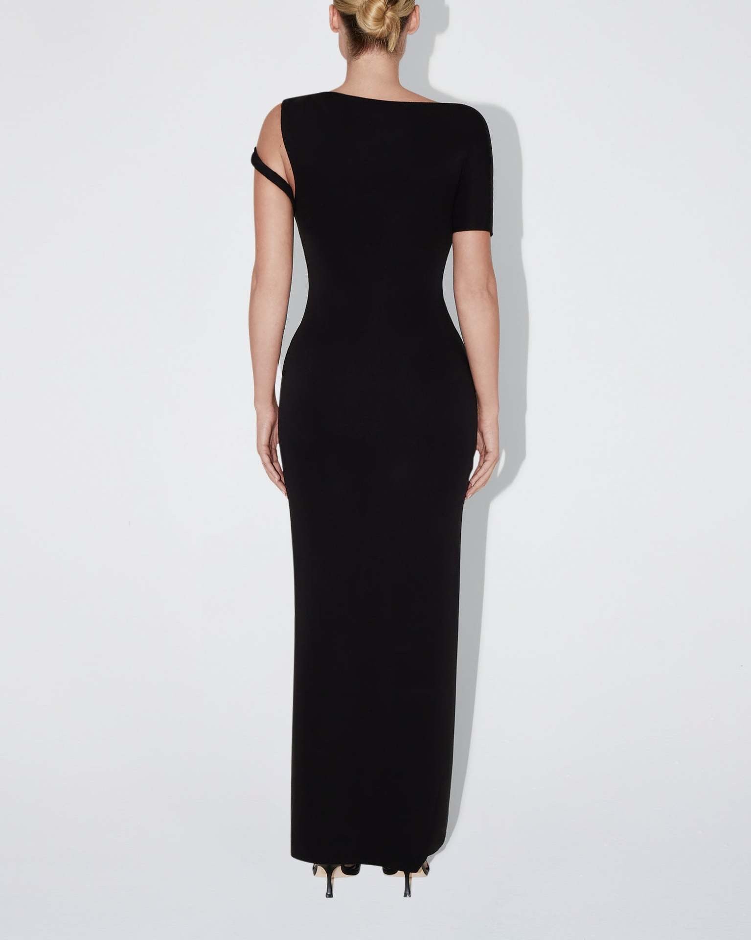 One-Shoulder Maxikleid