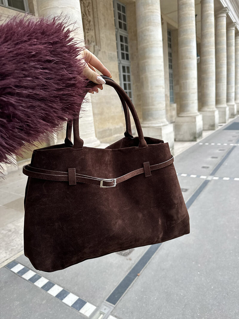 Wildleder Handtasche
