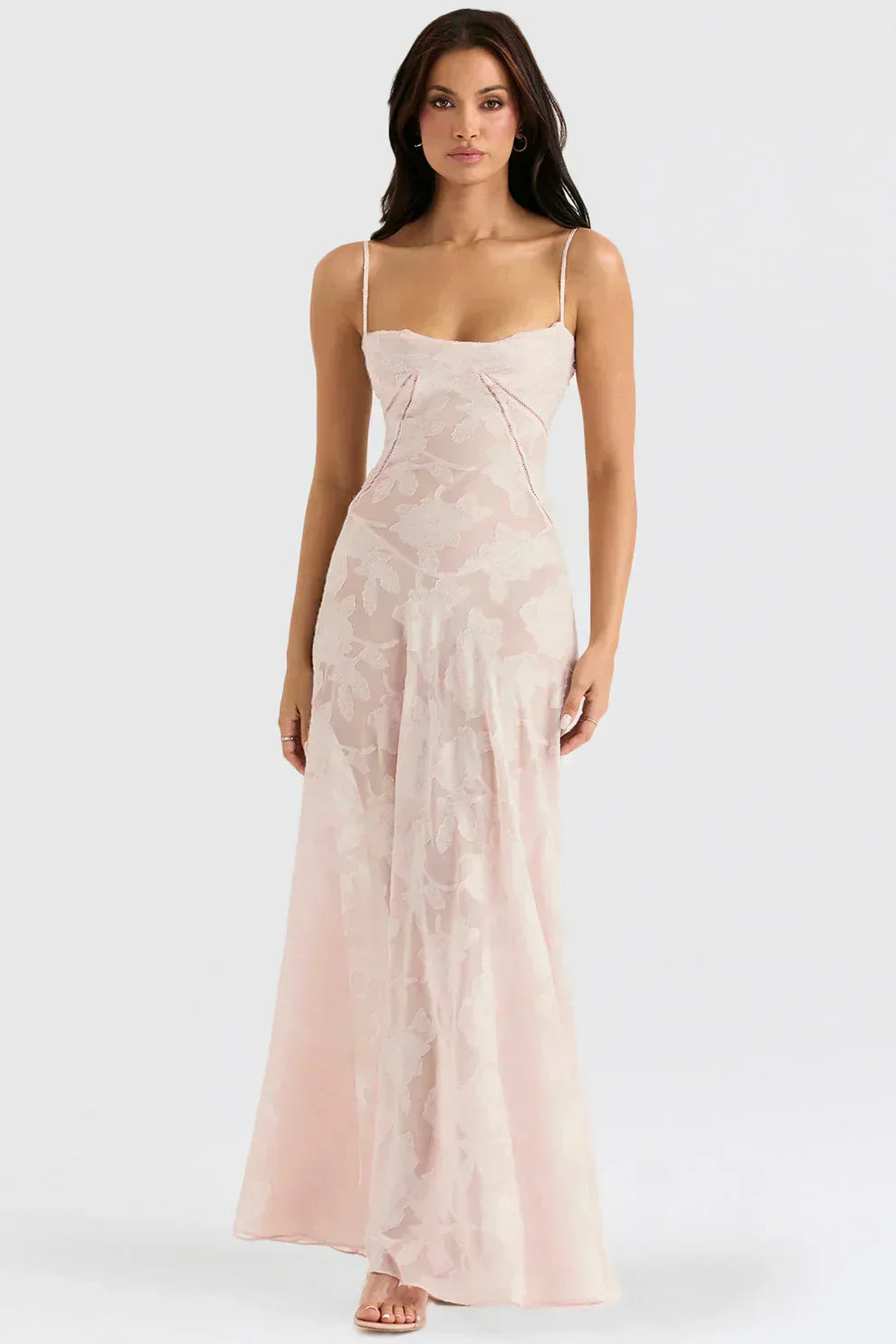Sheer floral dress