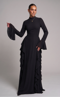 Elegantes Abaya mit Volants