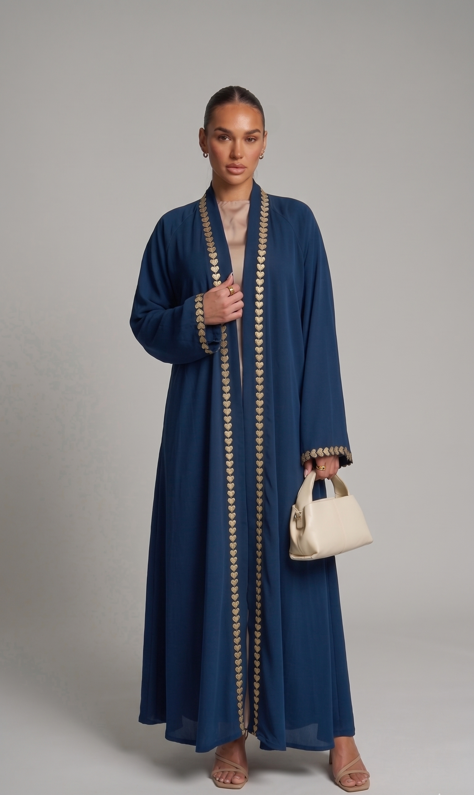 Kimono mit floralen Details