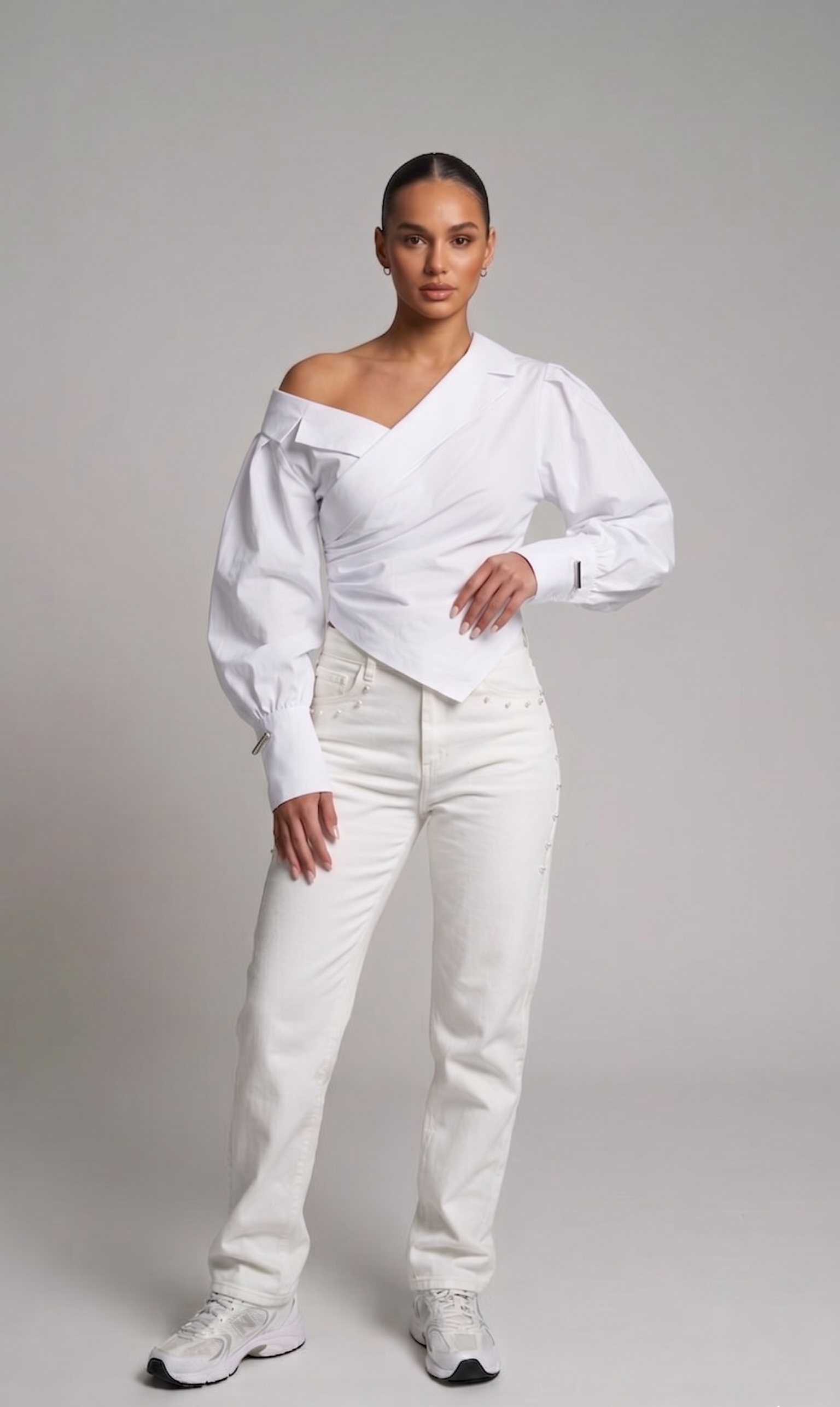 Moderne One-Shoulder-Bluse