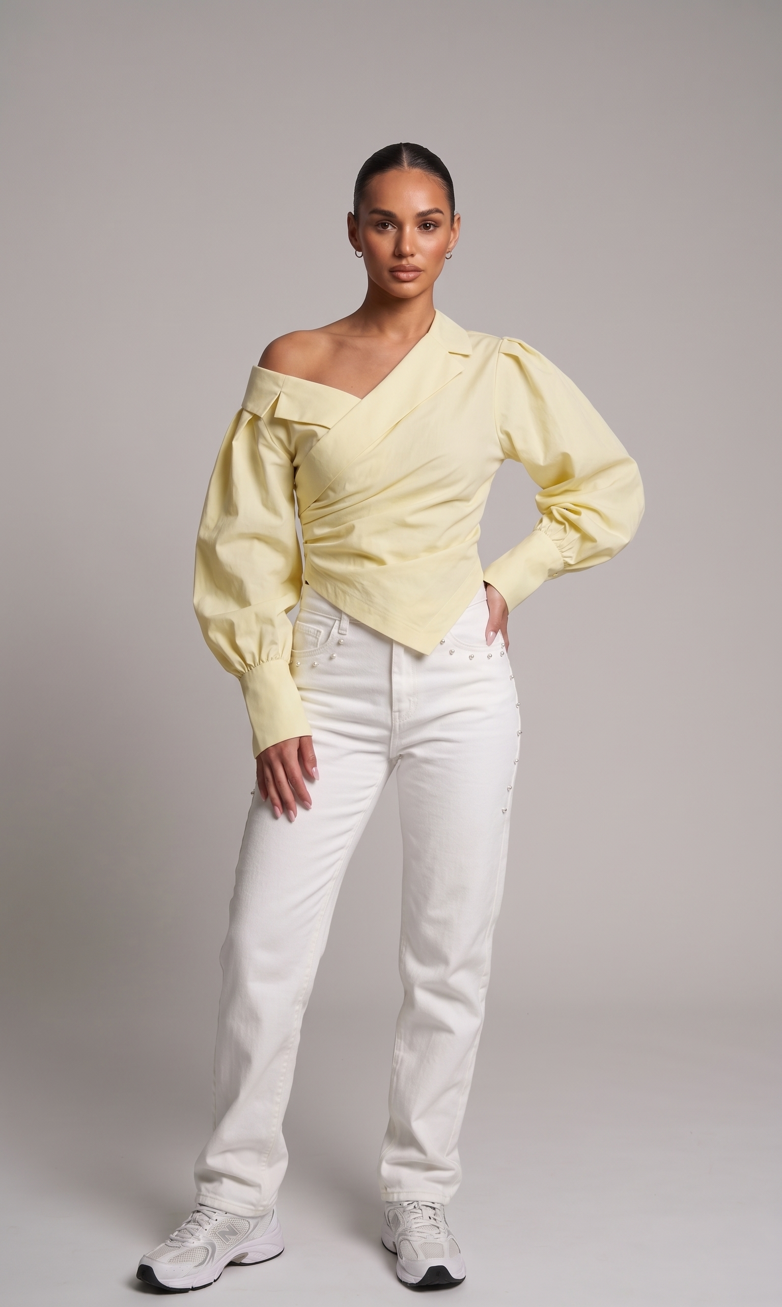 Moderne One-Shoulder-Bluse