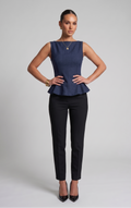 Peplum Bow top