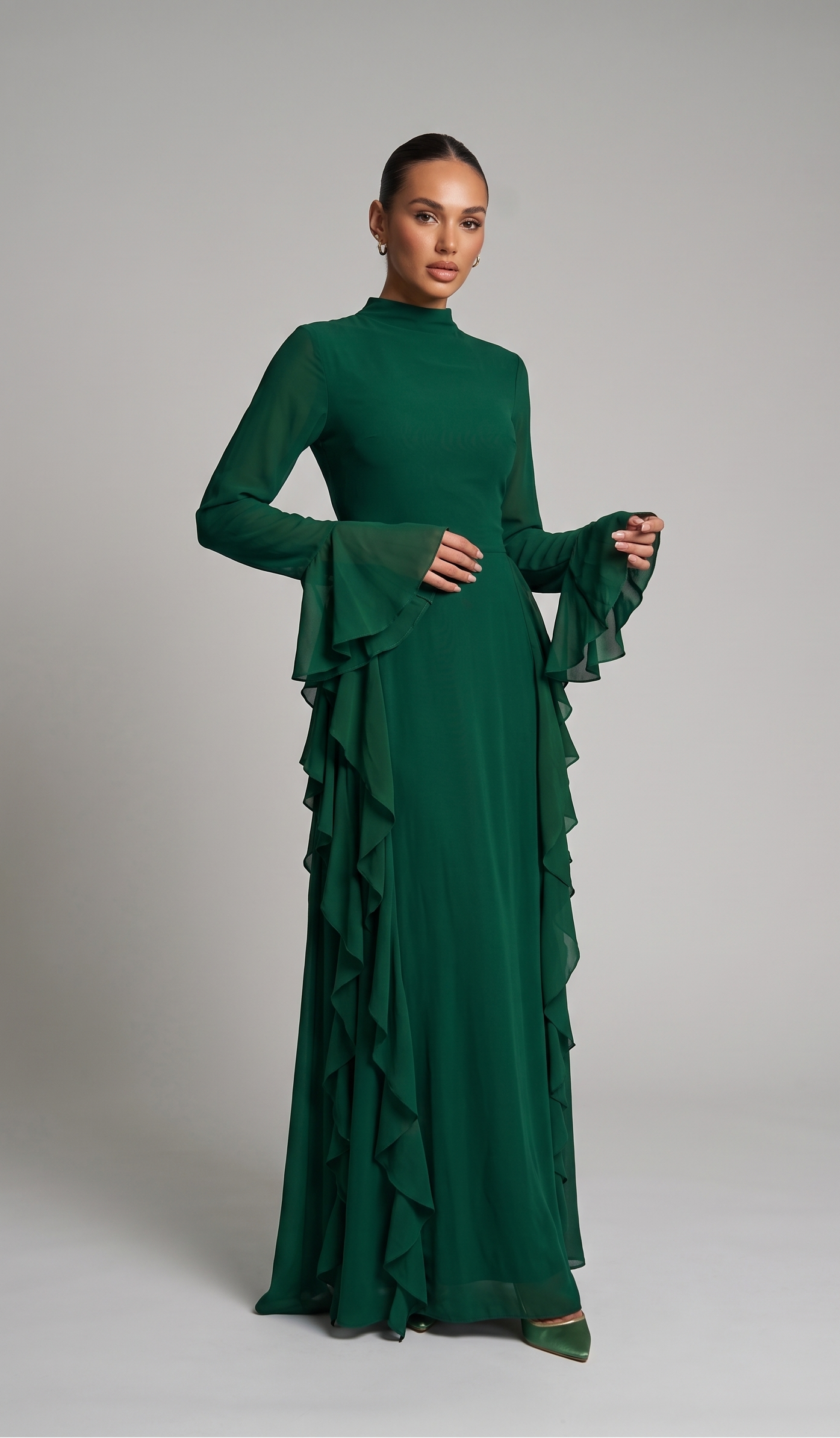 Elegantes Abaya mit Volants