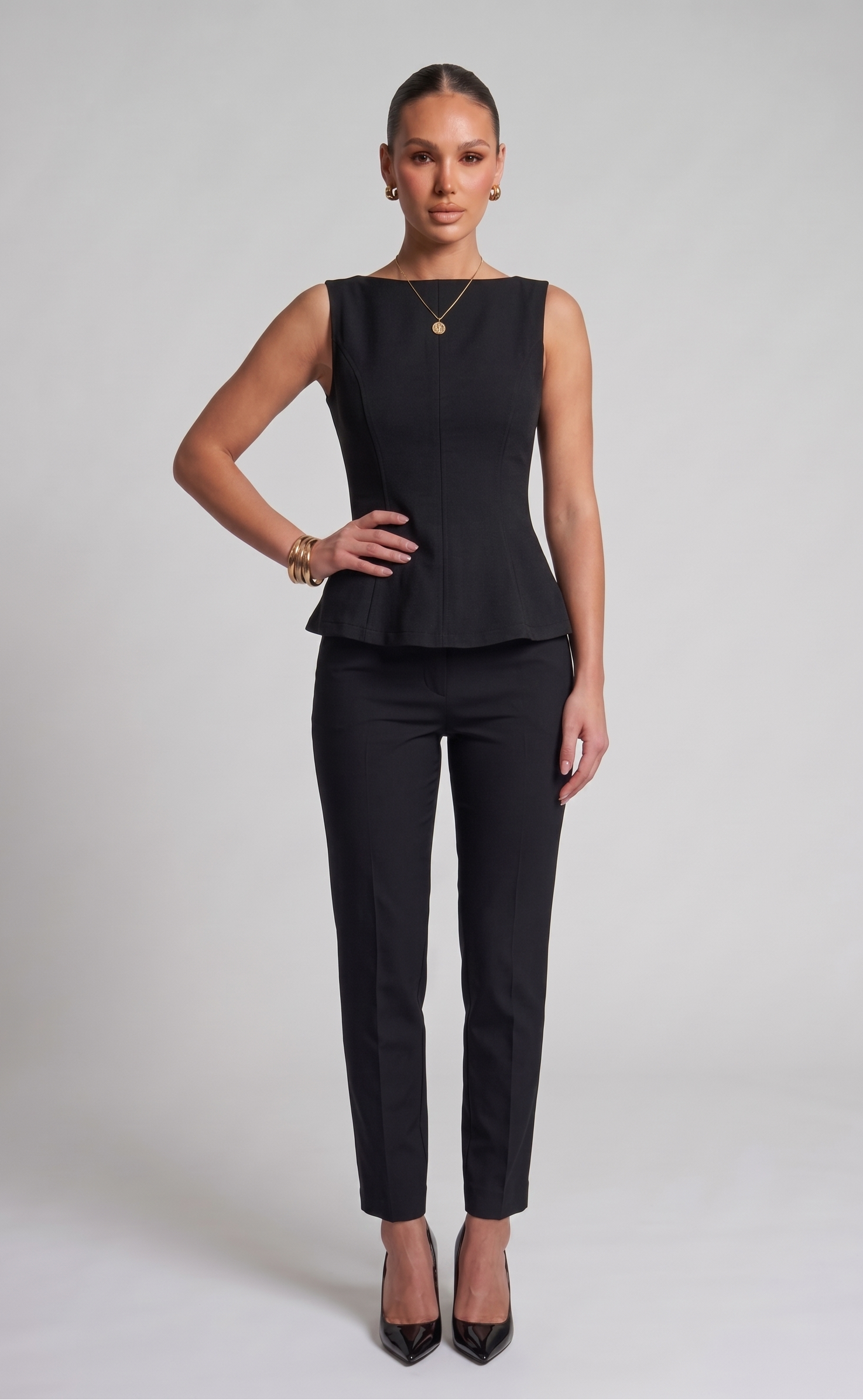 Peplum Bow top