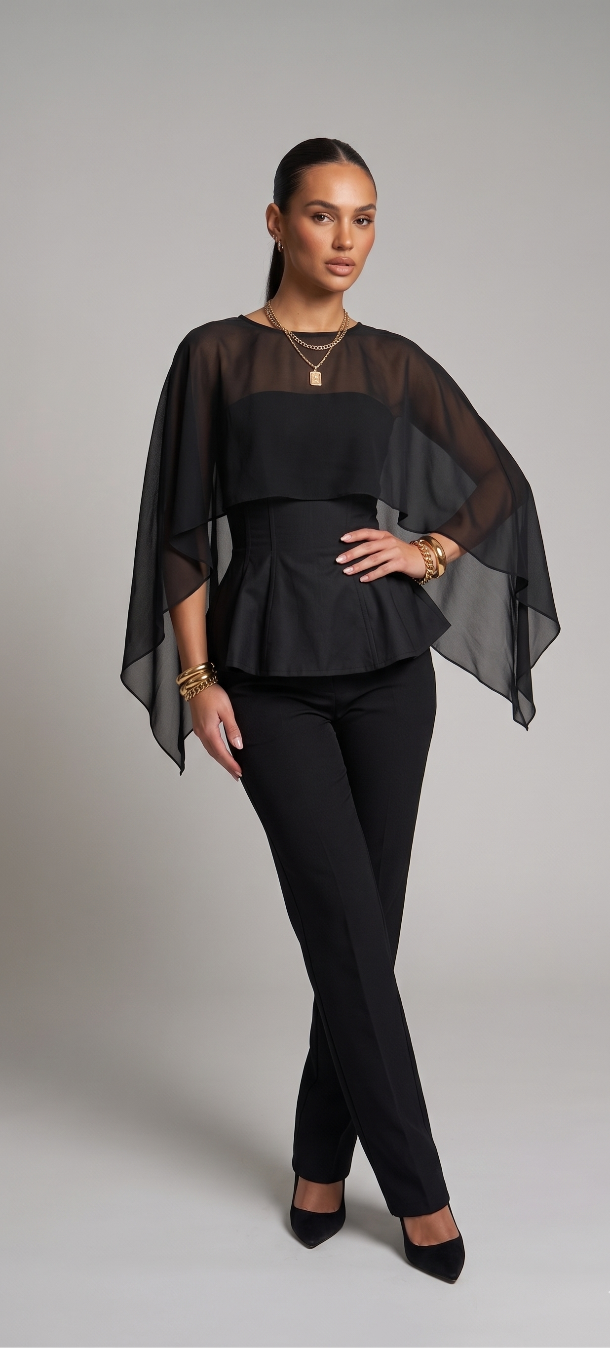 Korsett mit cape