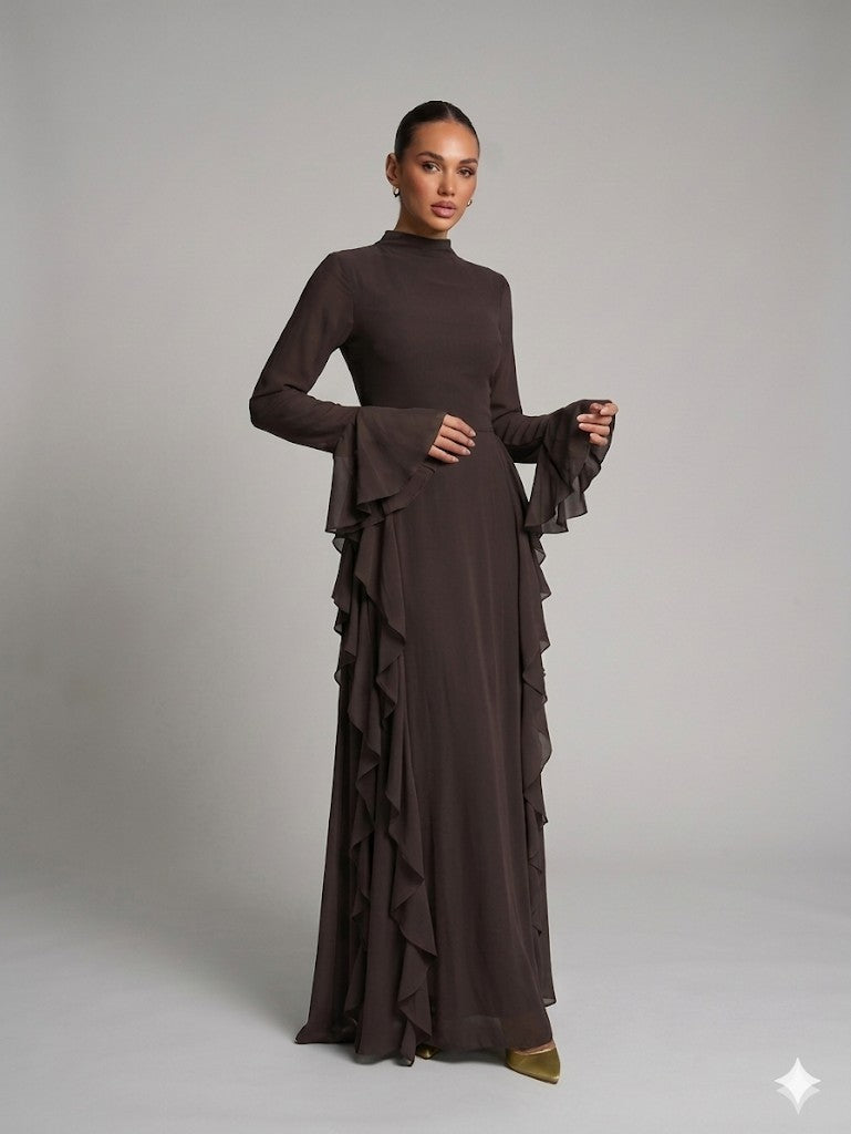 Elegantes Abaya mit Volants